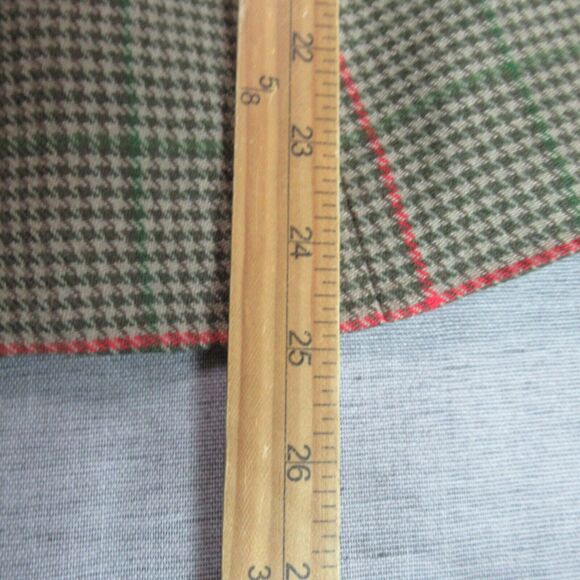 Vtg WORTH Jacket Womens Size 0 Brown Llama Fringed Plaid 100% Wool Blazer NWT - Picture 7 of 12